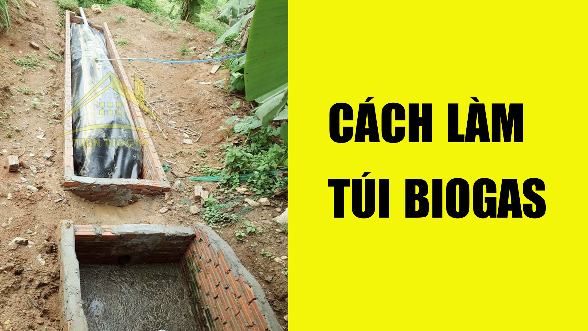 Cách làm túi biogas