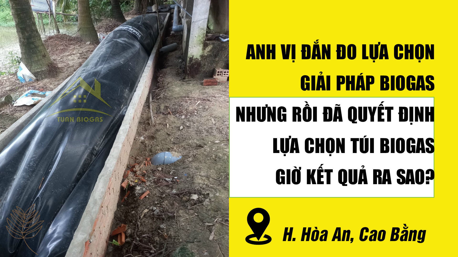 Túi biogas ở Cao Bằng